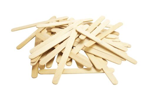 Batonnet En Bois Pour Enfant Languette Bois 11,4 X 1 Cm 50 Pièces