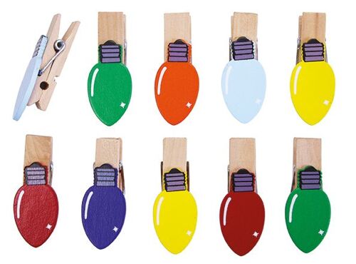 Mini Pince à linge en bois Lumignons 5,5 cm 10 pièces