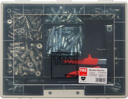 Tox Assortiment à placo Gips Pro Monteur, 197 pièces - 03590111