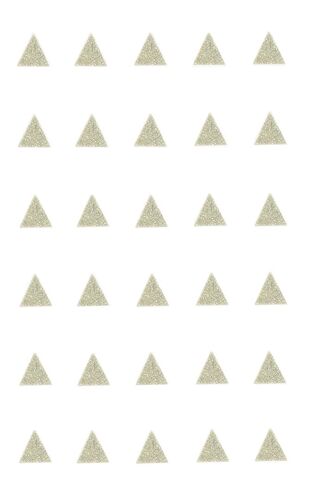 Motif Thermocollant Transfert Customisation Textile Triangle Argenté 1cm