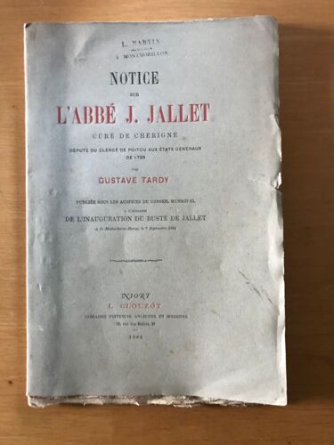 Notice Sur L'abbe J. Jallet Par Gustave Tardy 1884