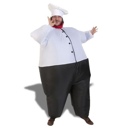 Déguisement De Chef Cuisinier Gonflable Costume Avec Chapeau