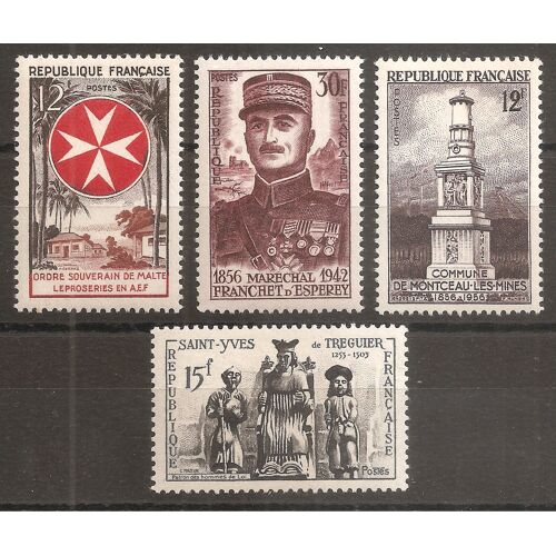1062 À 1065 (1956) Série De Timbres Neufs Sans Charnière N** (Cote 5,2e) (8652)