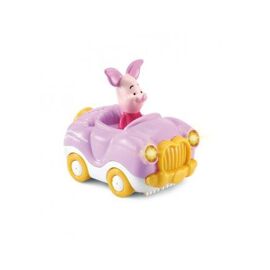 Voiture Cabriolet magique de Porcinet, version FR - Jouet Collection Winnie et ses amis - Set Tut Tut Bolide Disney et carte