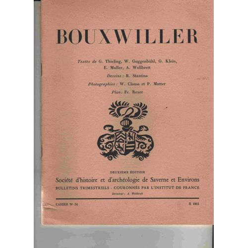 Bouxwiller Cahier N°34 1961