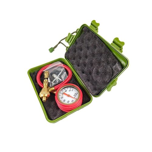 Armée Verte - Machine De Dégonflage De Pneu, Jauge De Pression, Détecteur De Tube Long 4x4, Agent Général De Dégonflage De Voiture Et De Moto, 0-70psi