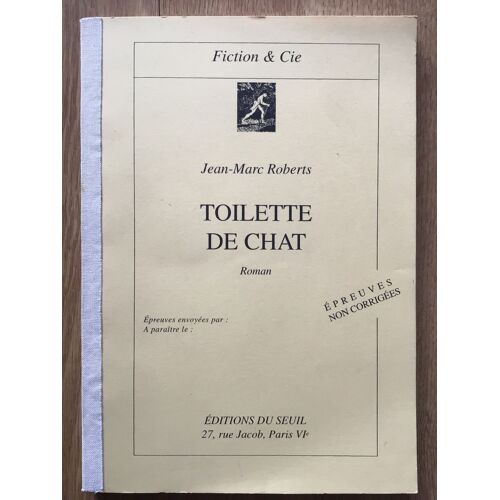 Toilette De Chat (Epreuves Non Corrigées)