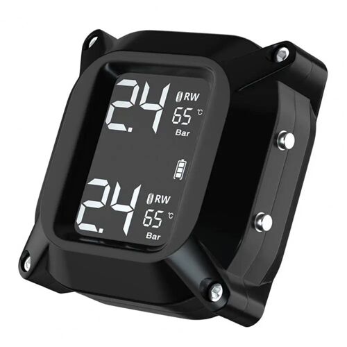 Noir - Capteurs Sans Fil De Haute Précision, Installation Facile, Anti-Poussière, Tpms, Détecteur De Pression Des Pneus De Moto