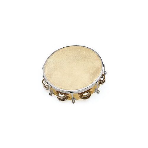 3991 - Tambourin À Peau Naturelle Avec Cymbalettes Ø 20 Cm