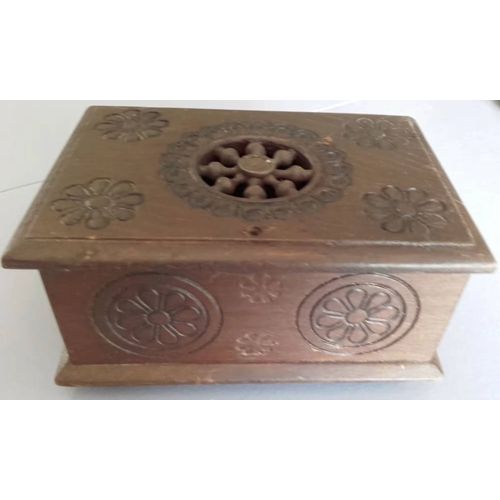 Ancien Coffret En Bois Breton