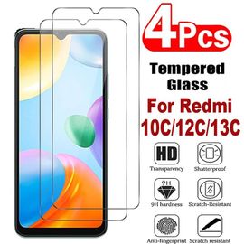 Film En Verre Trempé Pour Xiaomi Redmi 10c 12c 13c Hd 9h.For Redmi 10c.2 Pièces