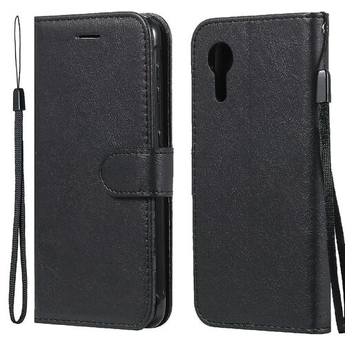 KT Leather Series-2 Housse de portefeuille de téléphone en cuir avec sangle pour Samsung Galaxy Xcover 5