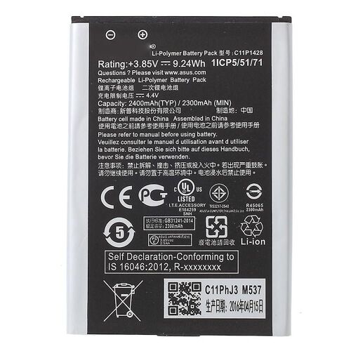 Pour Asus Zenfone 2 Laser Ze550kl 5.5 Pouces 3.85v 2300mah Li-Ion Batterie Pièce De Rechange (Encode : C11