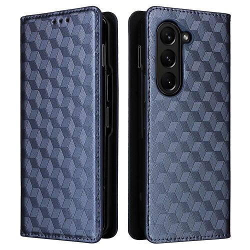 Étui De Téléphone Portefeuille Pour Samsung Galaxy Z Fold5 5g Rhombus Imprimé Pu Leather Phone Cover