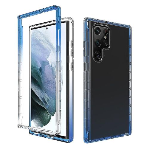 Pour Samsung Galaxy S22 Ultra 5g Coque De Téléphone Portable Détachable 2-En-1 Design Clear Color Cover