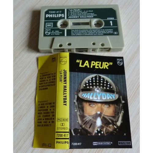 Johnny Hallyday La Peur Cassette Audio