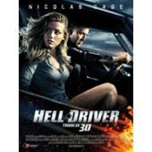 Hell Driver - Drive Angry - Nicolas Cage - Patrick Lussier - 2011 - Affiche De Cinéma Pliée 175x120 Cm
