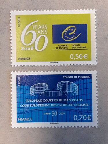 2009 Timbres De Service 142 Et 143 Neuf** Conseil De L'europe.