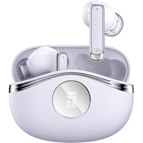 Casque Bluetooth Traduction Hd - Son Immersif, Bluetooth 5.4 Écouteurs Sans Fil Hd, Autonomie 36H, Appels Clair, Compatible Multi-Appareils (Ios, Android, Windows) (Blanc)