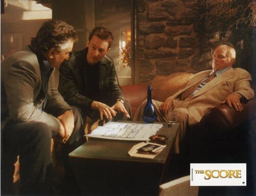 The Score : Jeu De 8 Photos D'exploitation Cinématographique - Format 21x27,5 Cm - De Frank Oz Avec Robert De Niro, Edward Norton, Marlon Brando, Angela Bassett - 2001