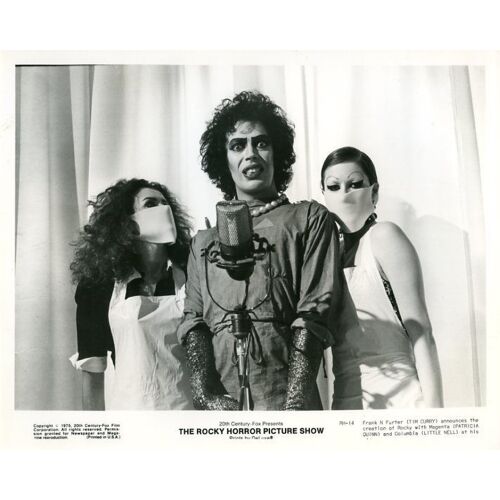 The Rocky Horror Picture Show : Photo Glacée D'exploitation Cinématographique - Format 20.5x29.5 Cm - De Jim Sharman Avec Tim Curry, Susan Sarandon, Barry Bostwick, Patricia Quinn, Little Nell 1975