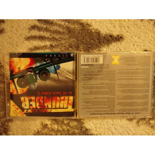 Jeu Vidéo Rare , Sous Format Cd Boitier Cristal : Silent Thunder / A-10 Tank Killer 2