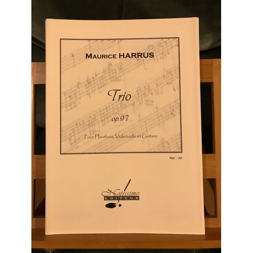 Maurice Harrus Trio Opus 97 Hautbois Violoncelle Guitare Partition Notissimo