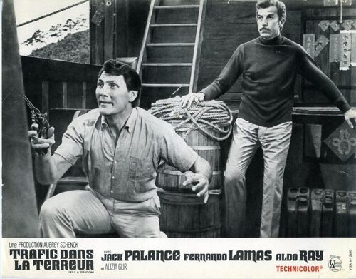 Trafic Dans La Terreur - Kill A Dragon : Photo D'exploitation Cinématographique - Format 21x27 Cm - De Michael D. Moore Avec Jack Palance, Fernando Lamas, Aldo Ray, Alizia Gur - 1967