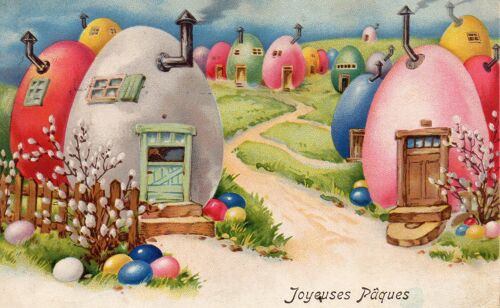 Jolie Carte De Fetes De Paques Ecrite Le 06/04/1929 Avec Joli Timbre De Liege - Cachet D'affranchissement Et Flamme Publicitaire Croix Rouge