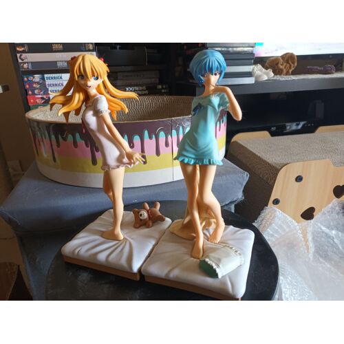 Figurine Evangelion Ex Figure Ayanami Rei Et Asuka Langley Pure Baby Pajama Ver.