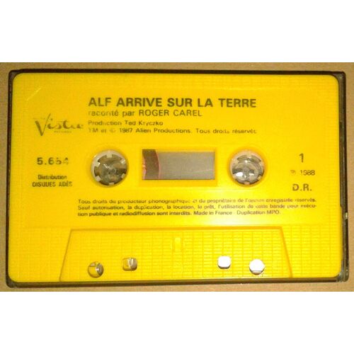 Cassette Audio K7 Alf Arrive Sur La Terre