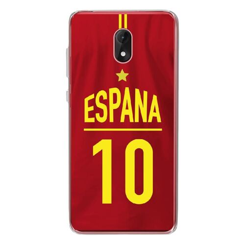 Coque Souple Pour Wiko Lenny 5 Avec Impression Motifs Maillot De Football Espagn
