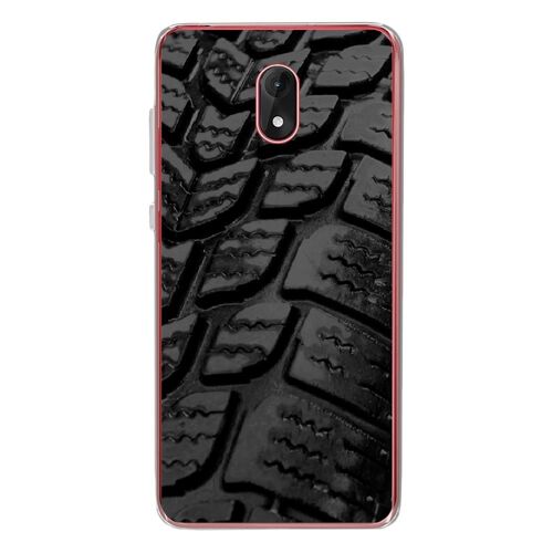 Coque Souple Pour Wiko Lenny 5 Avec Impression Motifs Pneu