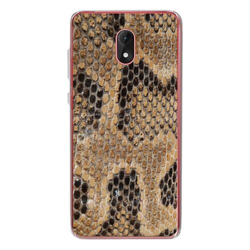 Coque Souple Pour Wiko Lenny 5 Avec Impression Motifs Peau De Serpent