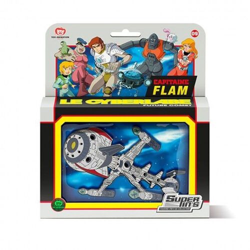 Pins Géant Capitaine Flam - Cyberlabe 15cm