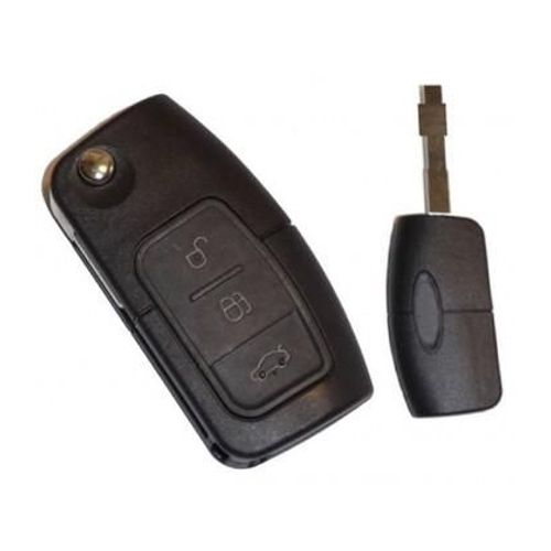 For304 - Coque Compatible Avec Ford Max Fiesta Mondeo Focus Ka 3 Boutons