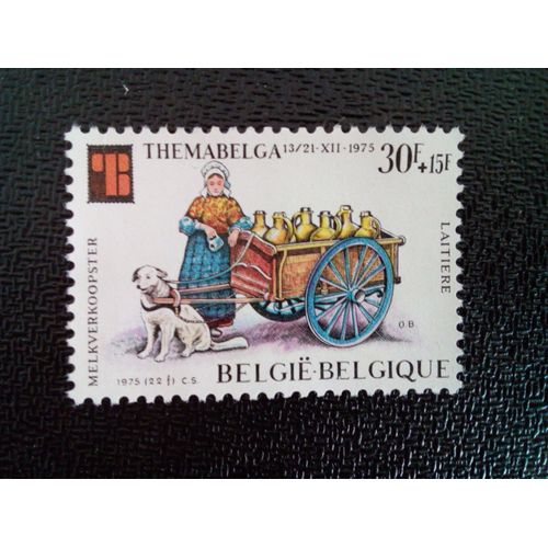 Timbre Belgique Yt 1789 Laitière À Flandres 1975
