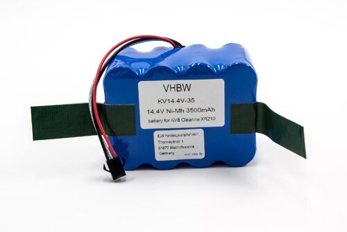 vhbw Batterie compatible avec Yoo Digital Iwip 1000, 600 robot électroménager (3500mAh, 14,4V, NiMH)