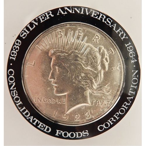 États-Unis, Peace Dollar, 1923, Argent