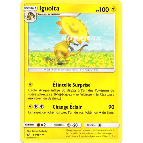 Pokémon - 50-R/181 - Iguolta - Reverse