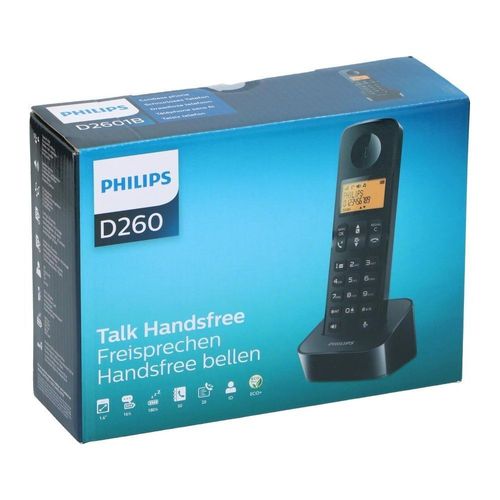 PHILIPS D2601B Téléphone - Noir