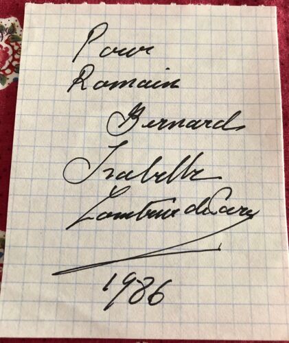 Autographe Isabelle Comtesse De Paris