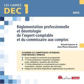 Réglementation Professionnelle Et Déontologie De L'expert-Comptable Et Du Commissaire Aux Comptes Dec 1