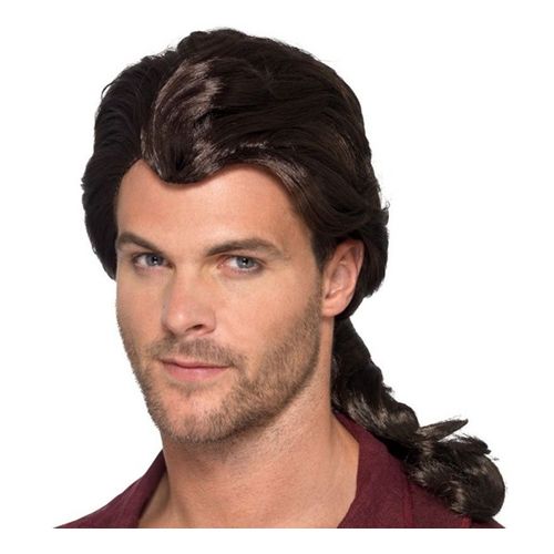 Perruque De Pirate Marron Avec Couette (Taille Unique Adulte)