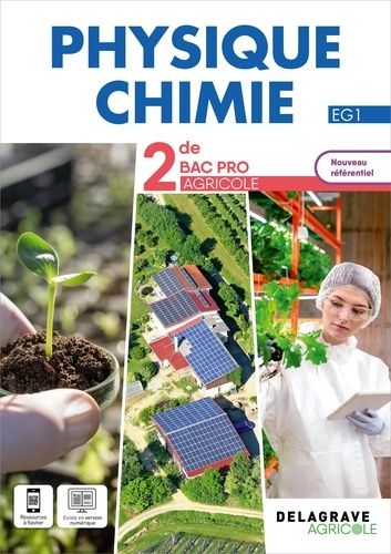 Physique - Chimie 2de Bac Pro Enseignement Agricole - Pochette Élève - Edition 2023