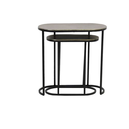 Light And Living Table D'appoint - Noir - Métal - 6746018