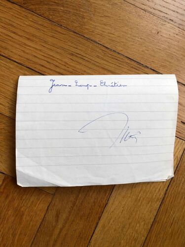Autographe Astronaute Jean Loup Chrétien