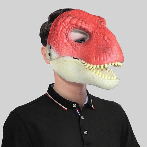 Couvre-Tête De Chien De Compagnie Masque De Dinosaure Masque De Dinosaure 3d Réaliste Raptor Dino Masque De Dinosaure À Mâchoire Mobile--A4