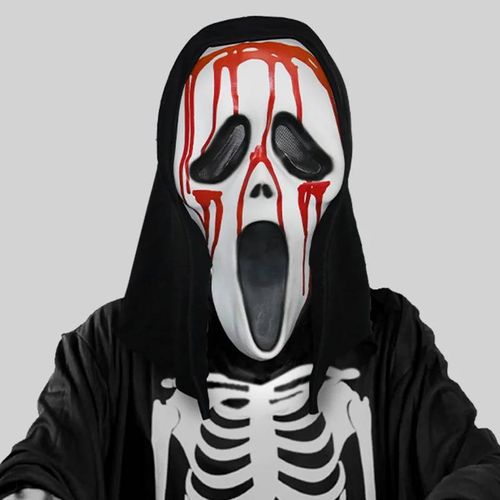 Masque De Crâne Fantôme D'horreur Unisexe Pour Halloween,Couvre-Chef En Latex Mw2,Casque De Cosplay,Accessoire De Mascarade De Fête--Blood Bleed