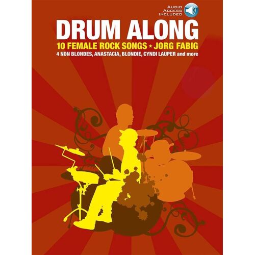 Jörg Fabig : Drum Along - 10 Female Rock Songs - Recueil Avec Support(S) En Ligne Batterie Musam999515 9781849383912